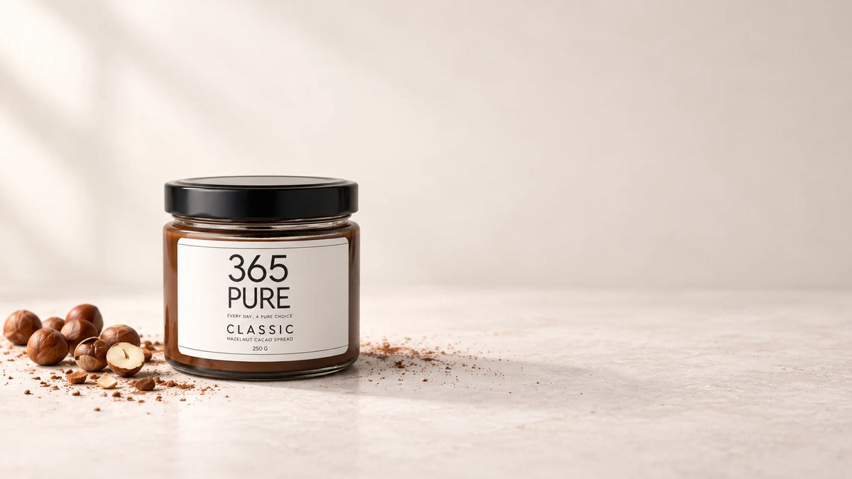 365 PURE CLASSIC hazelnut cacao spread homepage hero